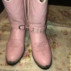 Girls pink Durango boots